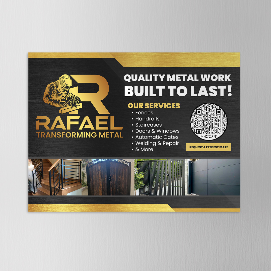 Lawn Sign Design | Rafael Transforming Metal