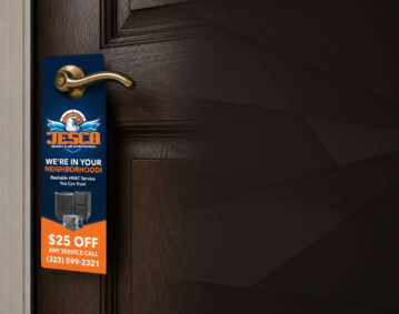 Door Hanger Marketing for Plumbing & HVAC Contractors | Ae Graphic Elements
