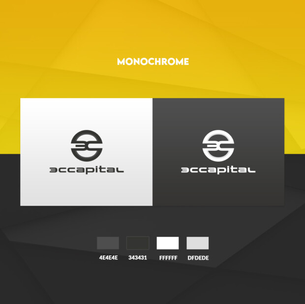 3C Capital Monochrome Logo Design | Ae Graphic Elements