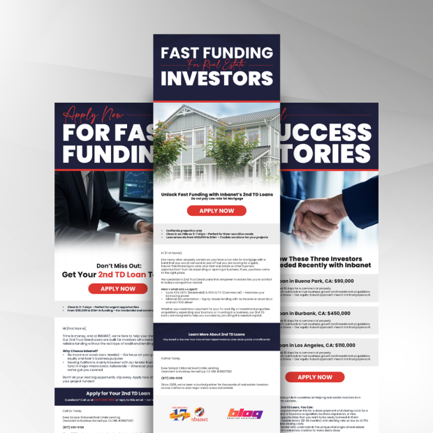 Inbanet Email Marketing Campaign Designs | Mortgage Real Estate | Ae Graphic Elements