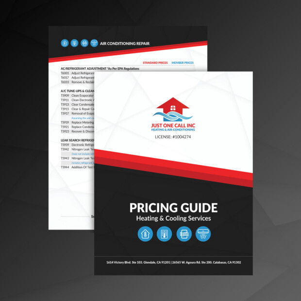 Just One Call Tech Price Book | Ae Graphic Elements