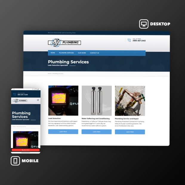 KP Plumbing | Web Design | Ae Graphic Elements