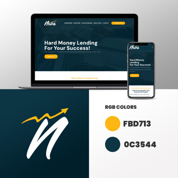 Nova Lending Group Web Design & Logo Guidelines | Ae Graphic Elements