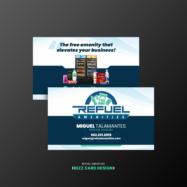 Refuel Amenities Business Card Design | Ae Graphic Elements