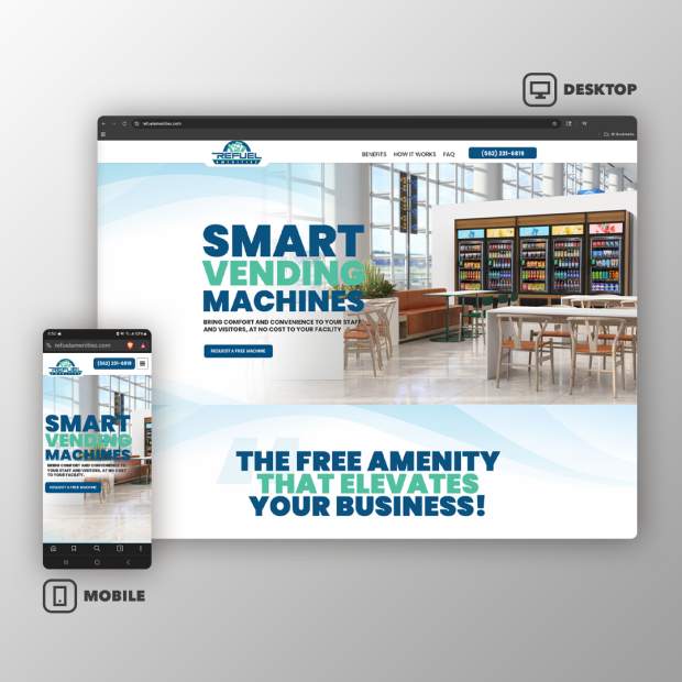Refuel Amenities | Web Design | Ae Graphic Elements
