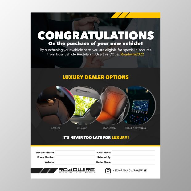 Roadwire Sell Sheet Design 1 | Ae Graphic Elements