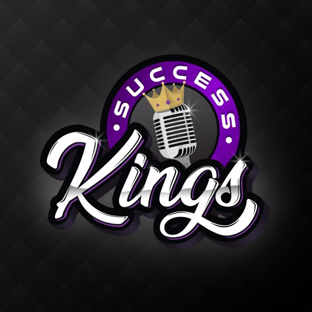 Success Kings Mascot Logo Design Dark Background | Ae Graphic Elements