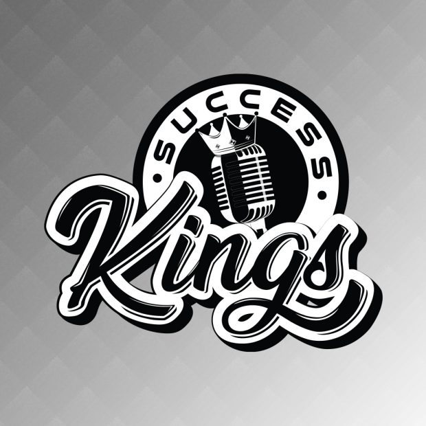 Success Kings Mascot Monochrome Logo Design | Ae Graphic Elements