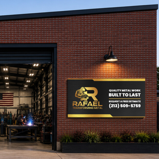 Rafael Transforming Metal | Shop Signage | Designed By Evee Salazar